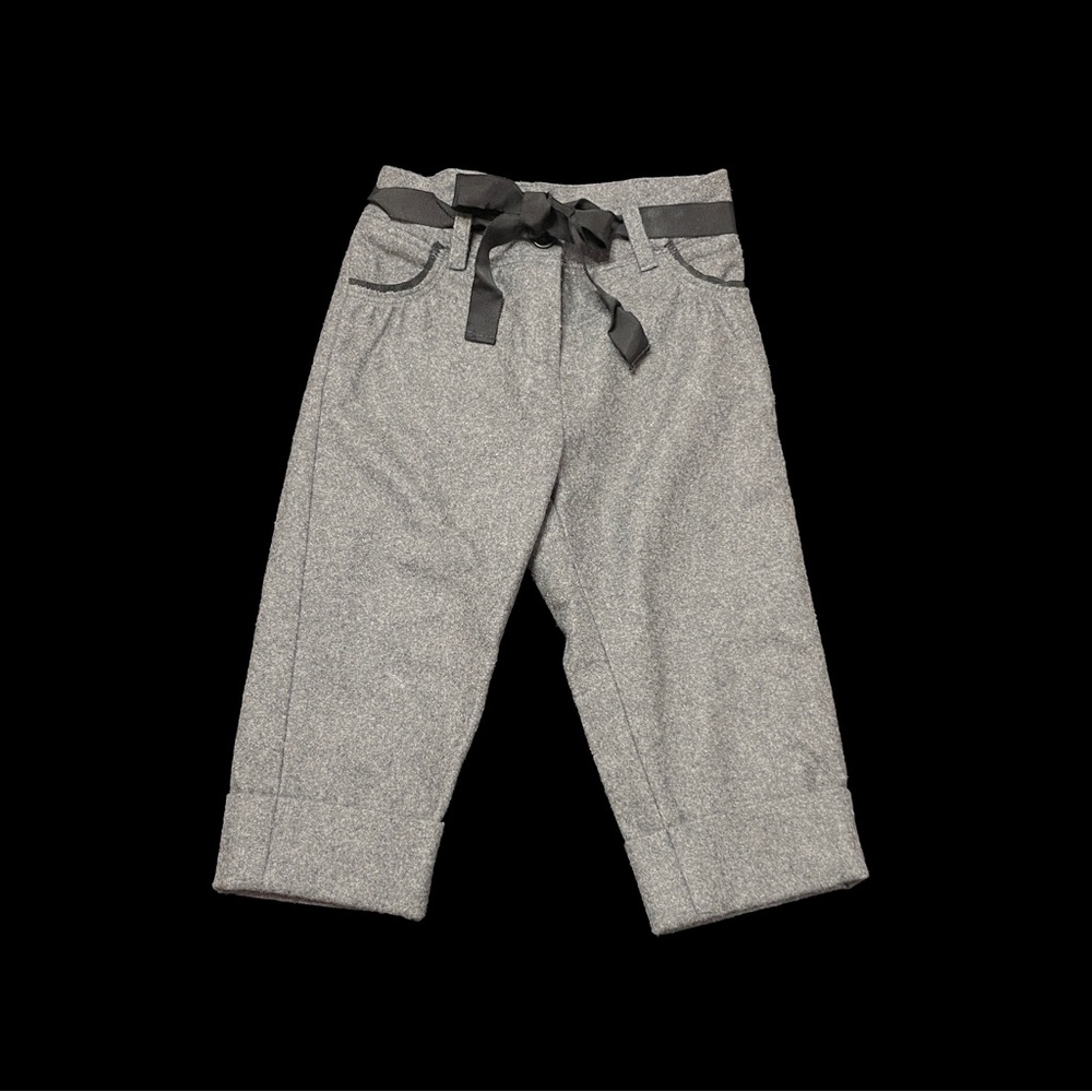 Bonpoint Girls Size 3 Grey Wool Cashmere Pants Trousers Kids French Designer NWT